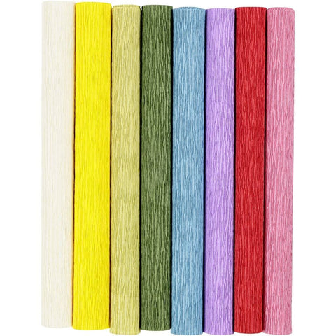 FRANCHISE Crepe paper 25 x 60cm Pack of 8 sheets