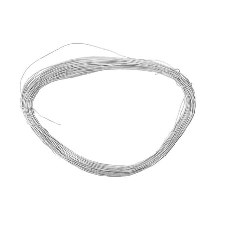 Silver-plated Wire, thickness 0,6 mm, silver, 10m*