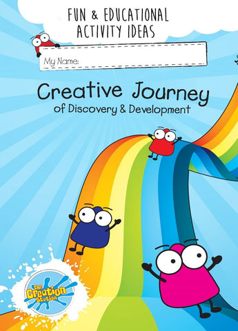 Creative Journey Activity Sticker Book - covering colour, texture  and shapes. With 30 Stickers
