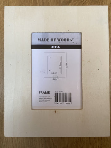 Wooden Frame 20 x 16 cm Single