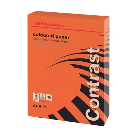 A4 100gsm paper ? 80gsm Intense Red 500 Sheets