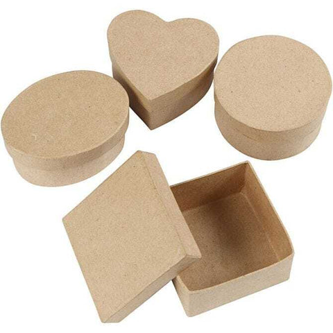 Medium Papier Mache boxes Pack of 4 PM Boxes