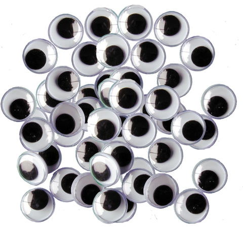 Large bag of 500 Black Googly Eyes (10mm)