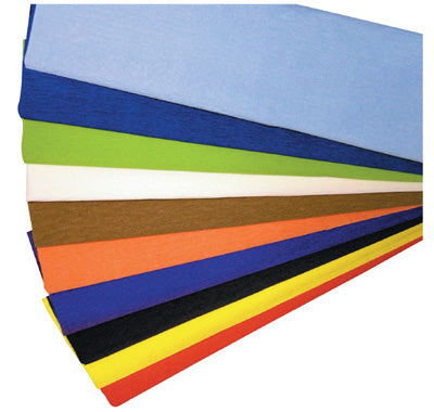 Assorted Colour Crepe paper 10 Folds (500mm x 2m)